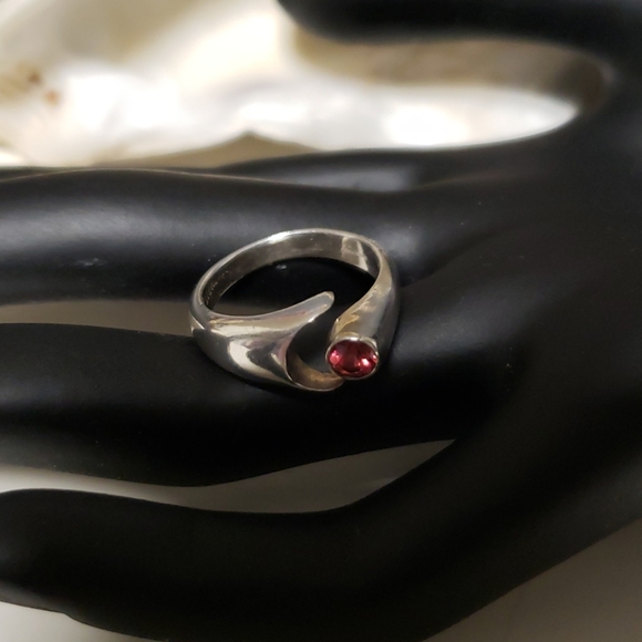 Garnet open ring - Picture 8 of 9